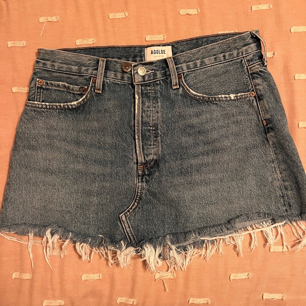 Agolde Parker Denim Skirt